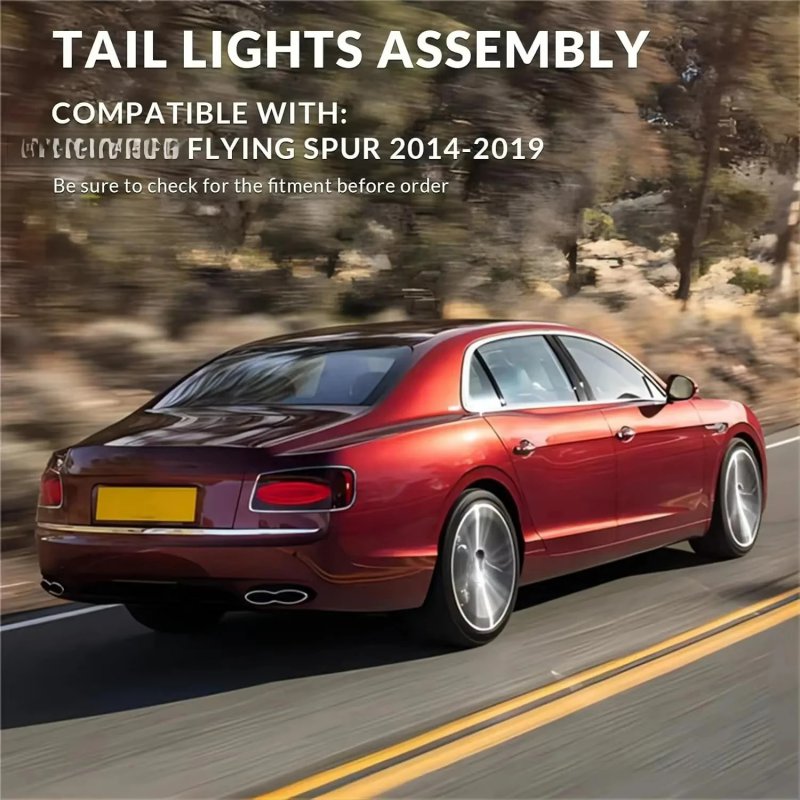 For  Continental Flying Spur LED Tail Light 2013-2019 OEM  4W0945096 4W0945095 High Quality Plug and Play Taillights